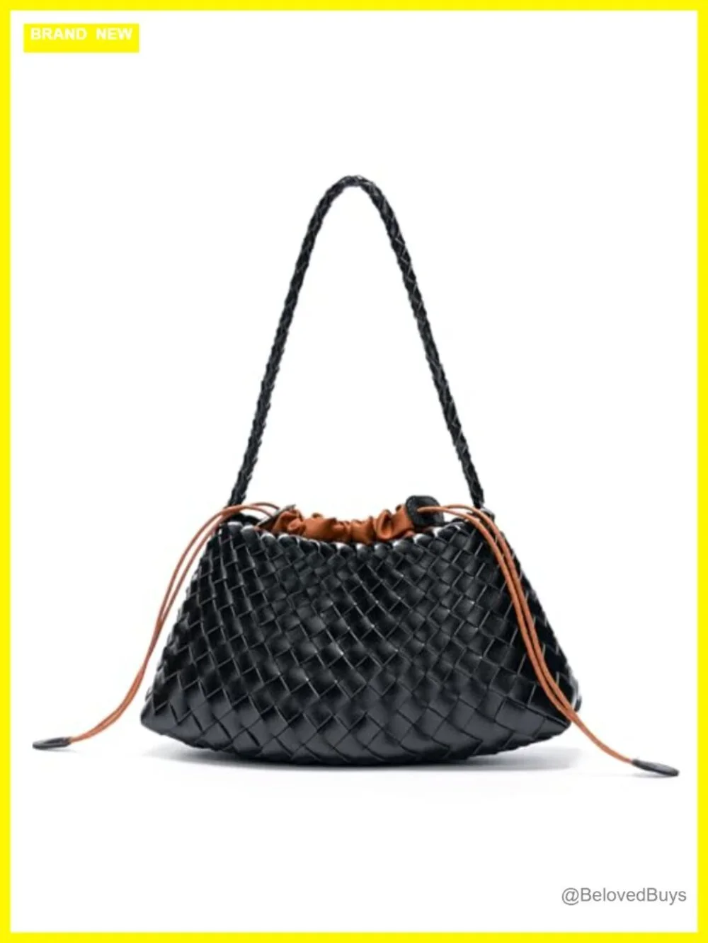 Vegan Leather Woven Hobo Shoulder Bag Small Purse Clutch